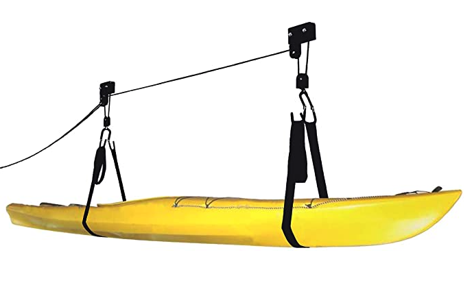 pulley system to hang bikes on